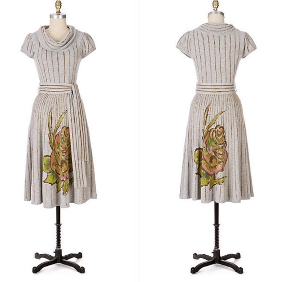 Anthropologie Soft Pour Sweater Dress - Picture 2 of 7